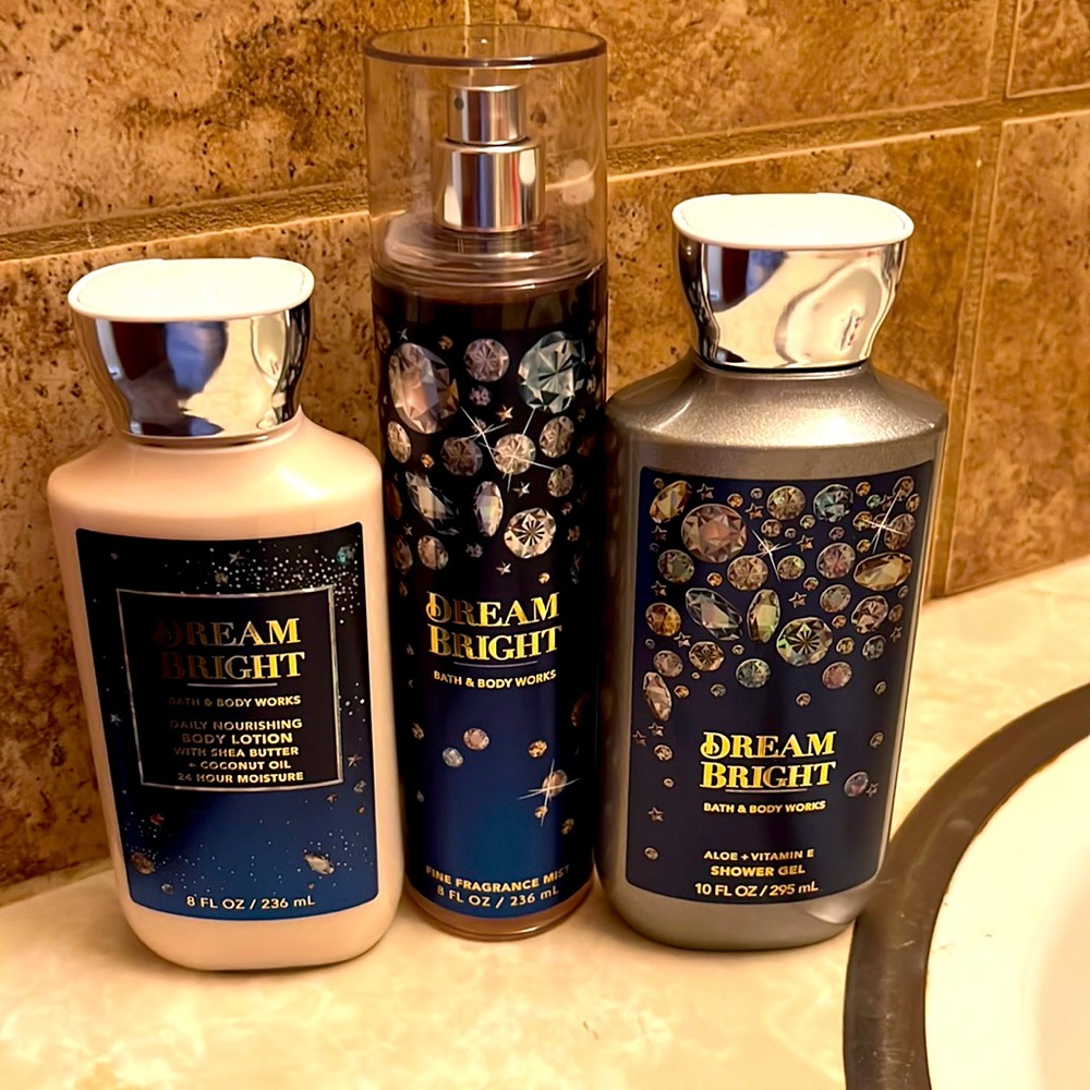 Dream bright bath & body works set